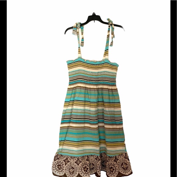 Mossimo Supply Co. Dresses & Skirts - Mossimo Boho Hippie Midi Dress Blue Brown Size XXL
